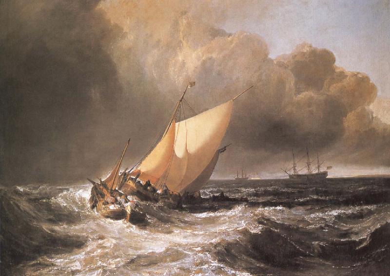 J.M.W. Turner Dutch Boats in a Gale